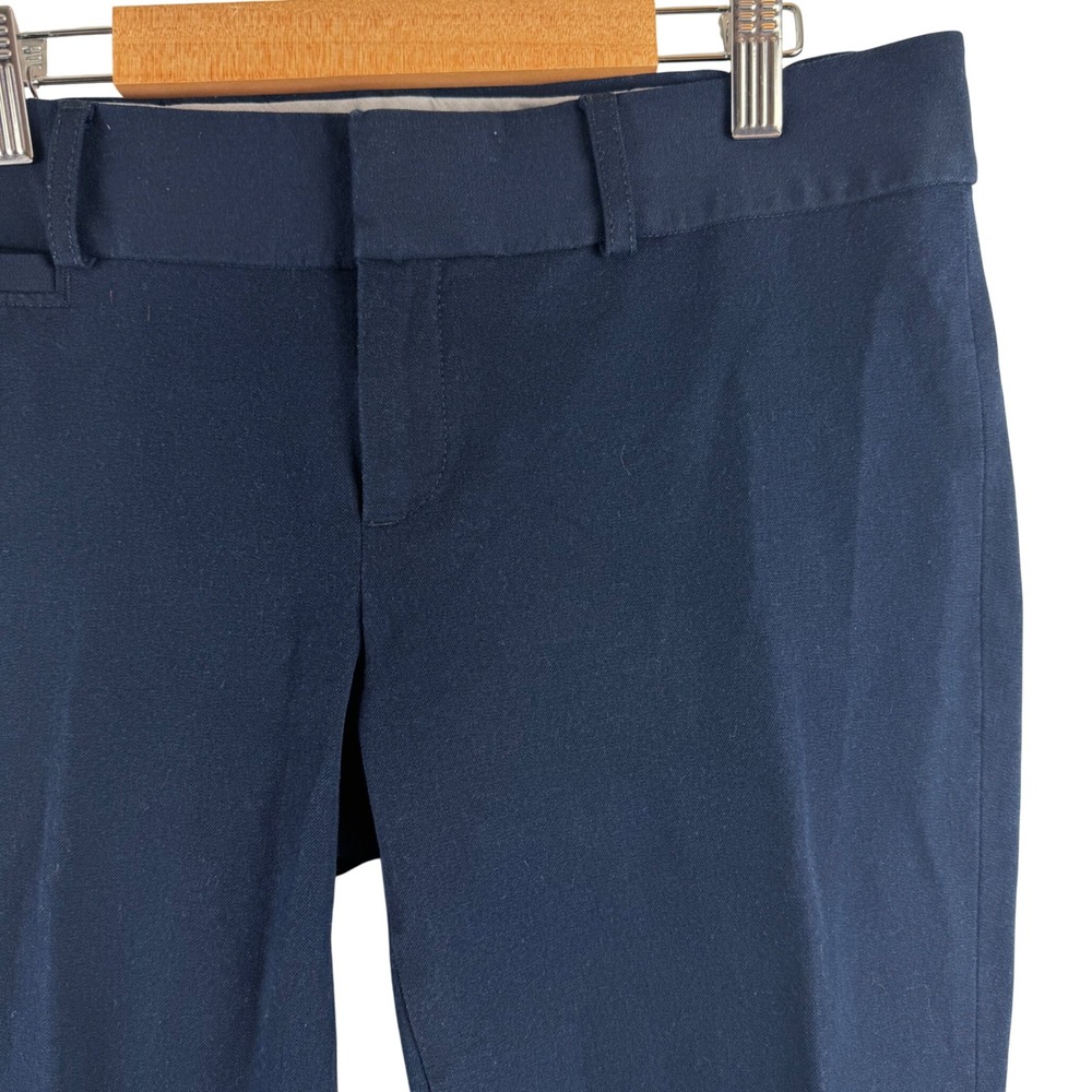 Banana Republic‎ Sloan Fit Pants Women 4 True Navy Ankle Stretch 904793-01
